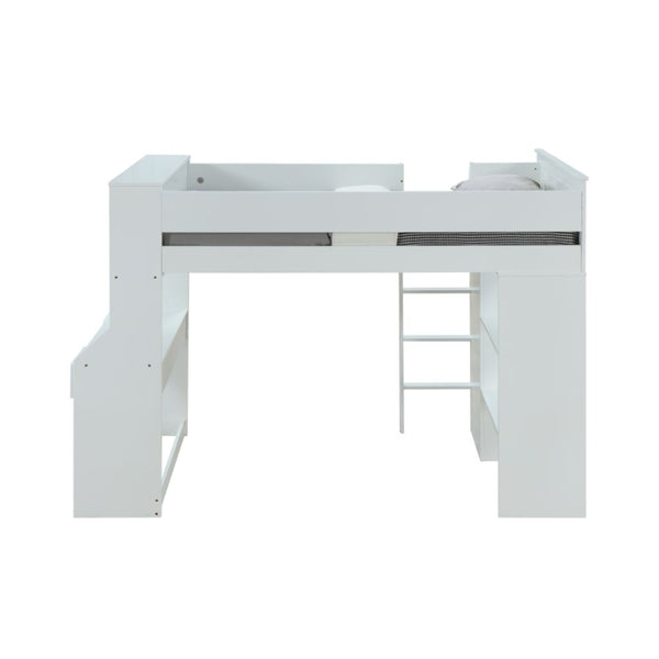 ACME Ragna White Twin Loft Bed with Desk & Wardrobe Model 38060