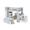 ACME Ragna White Twin Loft Bed with Desk & Wardrobe Model 38060