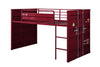 ACME Cargo Red Twin Loft Bed with Slide Model 38300