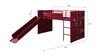 ACME Cargo Red Twin Loft Bed with Slide Model 38300