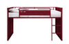ACME Cargo Red Twin Loft Bed with Slide Model 38300