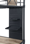 ACME Cordelia Antique Oak Sandy Black & Dark BronzeHand BrushedTwin Loft Bed with Desk Model 38310