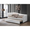 ACME Jedda White Synthetic Leather Daybed with Trundle (Twin) Model 39400