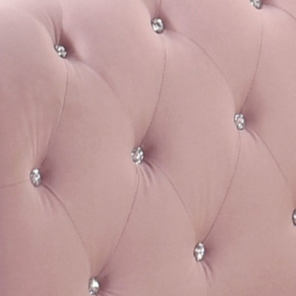 ACME Adkins Pink Velvet Daybed with Trundle (Twin) Model 39420