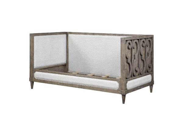ACME Artesia Tan Fabric & Salvaged Natural Daybed (Twin) Model 39710