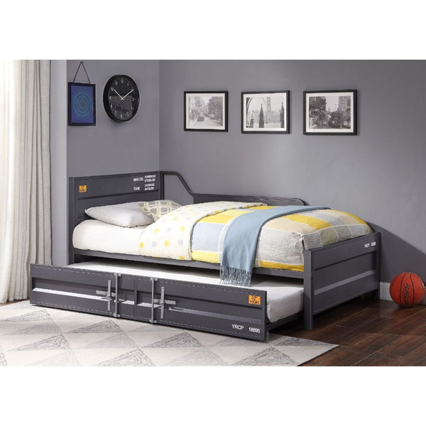 ACME Cargo Gunmetal Daybed with Trundle (Twin) Model 39885