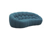 Divani Casa Yolonda Modern Curved Dark Teal Fabric Sofa Set Model VGEV2126C-SET-C-15