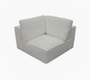 Divani Casa Lulu Modern White Fabric Modular Sectional Sofa With Left Facing Chaise Model VGSX-F22053-LAF-WHT