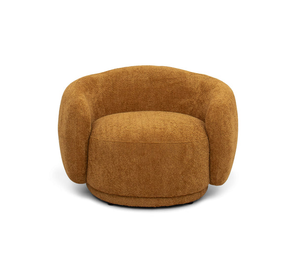 Divani Casa Andrew Modern Orange Fabric Sofa Set Model VGEV-B1830-SOFA-SET-ORG