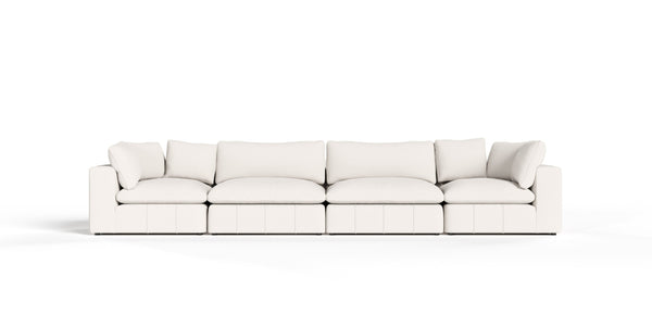 Divani Casa Vicki Modern Off White Fabric Modular Sectional Model VGKV-KF.8033-MOD-IVORY