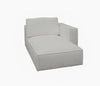 Divani Casa Lulu Modern White Fabric Modular Sectional Sofa With Right Facing Chaise Model VGSX-F22053-RAF-WHT