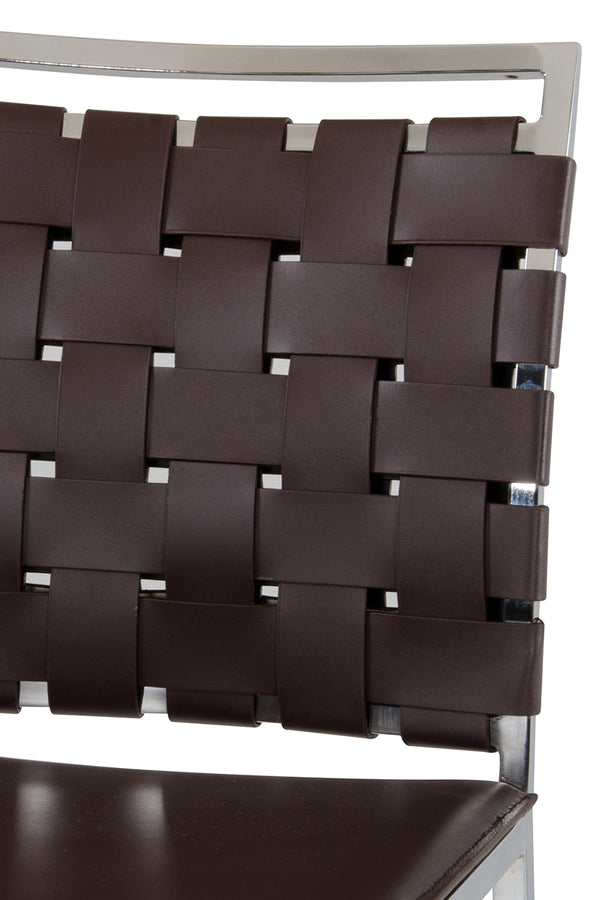 Shasta Modern Brown Eco Leather Bar Stool (Set Of 2) Model VGHR5011B-BRN