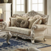 ACME Bently Fabric & Champagne Loveseat with 5 Pillows(Same LV01580) Model 50661