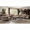 ACME Mehadi Velvet & Walnut Loveseat with 6 Pillows Model 50691