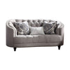 ACME Saira Light Gray Fabric Loveseat with 3 Pillows Model 52061