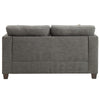 ACME Laurissa Light Charcoal Linen Loveseat with 4 Pillows Model 52406