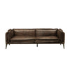 ACME Porchester Distress Chocolate Top Grain Leather Sofa Model 52480