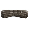 ACME Tavin Taupe Leather Aire Match Motion Sectional Sofa Model 52540