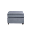 ACME Bois II Gray Velvet Ottoman with Storage Model 53307