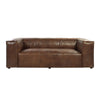 ACME Brancaster Retro Brown Top Grain Leather Sofa Model 53545