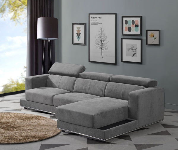 ACME Alwin Dark Gray Fabric Modular LF Sofa Model 53720