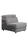 ACME Alwin Dark Gray Fabric Modular Armless Chair Model 53722