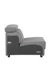 ACME Alwin Dark Gray Fabric Modular Armless Chair Model 53722