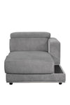 ACME Alwin Dark Gray Fabric Modular RF Chaise Model 53723