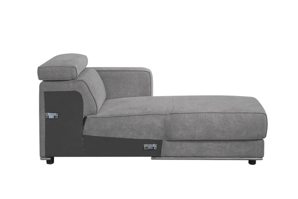 ACME Alwin Dark Gray Fabric Modular RF Chaise Model 53723