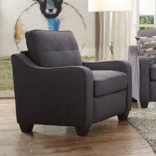 ACME Cleavon II Gray Linen Chair Model 53792