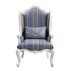 ACME Ciddrenar Fabric & White Chair with Pillow Model 54312