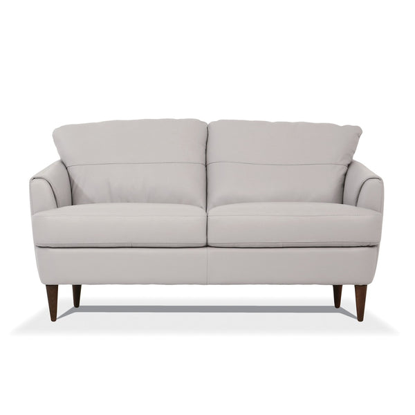 ACME Helena Pearl Gray Top Grain Leather Loveseat Model 54576