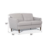 ACME Helena Pearl Gray Top Grain Leather Loveseat Model 54576