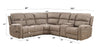 ACME Olwen Mocha Nubuck Power Motion Sectional Sofa Model 54590