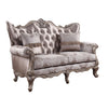 ACME Jayceon Fabric & Champagne Loveseat with 2 Pillows Model 54866