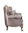 ACME Jayceon Fabric & Champagne Loveseat with 2 Pillows Model 54866