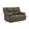 ACME Harumi Gray Fabric Power Motion Loveseat with USB Port Model 54896