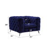 ACME Atronia Blue Velvet Chair Model 54902