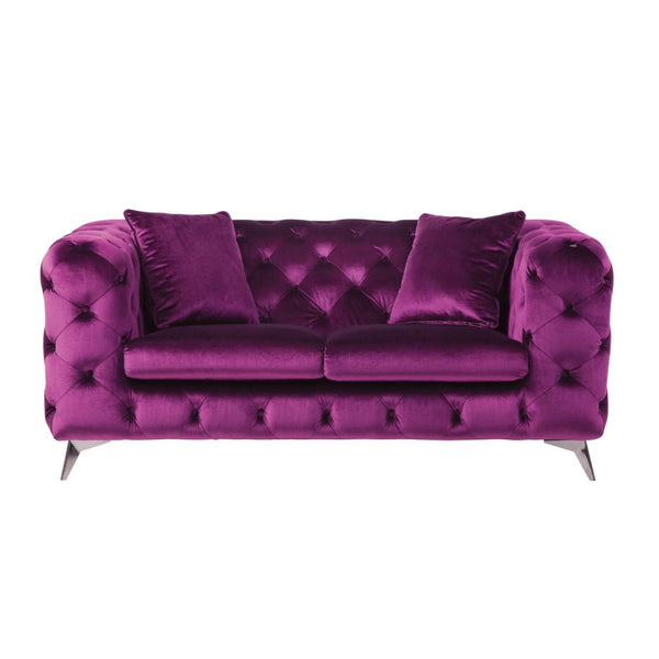 ACME Atronia Purple Velvet Loveseat Model 54906