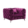 ACME Atronia Purple Velvet Chair Model 54907
