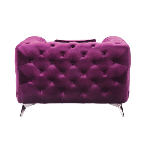 ACME Atronia Purple Velvet Chair Model 54907