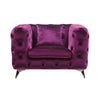 ACME Atronia Purple Velvet Chair Model 54907