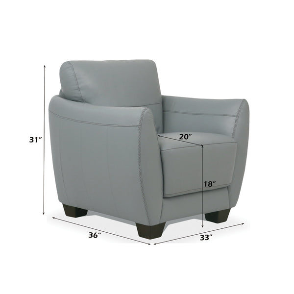 ACME Valeria Watery Top Grain Leather Chair Model 54952