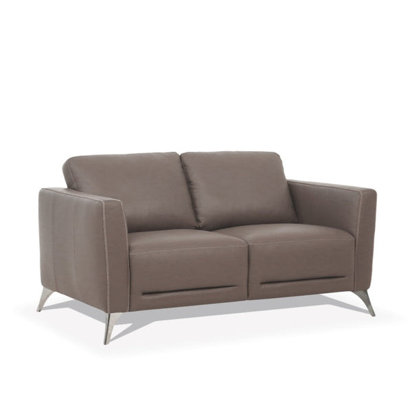 ACME Malaga Taupe Top Grain Leather Loveseat Model 55001