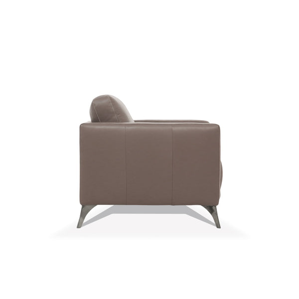 ACME Malaga Taupe Top Grain Leather Loveseat Model 55001