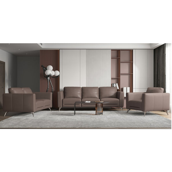 ACME Malaga Taupe Top Grain Leather Loveseat Model 55001