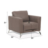 ACME Malaga Taupe Top Grain Leather Chair Model 55002