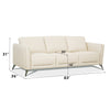ACME Malaga Cream Top Grain Leather Sofa Model 55005