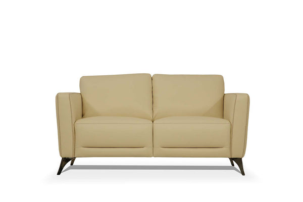 ACME Malaga Cream Top Grain Leather Loveseat Model 55006