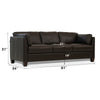 ACME Matias Chocolate Top Grain Leather Sofa Model 55010